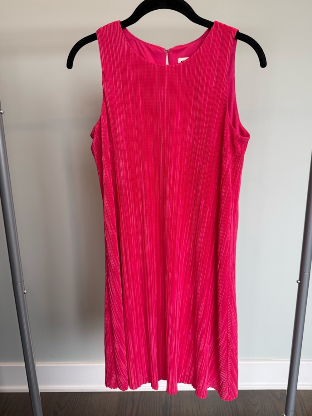 NWT Anne Klein Hot Pink Shift Midi Dress XS